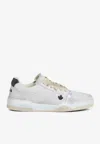Dsquared2 Spiker Leather Sneakers In White