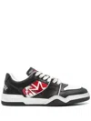 Dsquared2 Black Sneakers With Distressed Effect And Logo On The Heel In Black