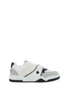 Dsquared2 Chunky Sole Calfskin Sneakers With Embroidered Patch In M072