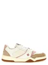 Dsquared2 Textured Leather And Polyamide Sneakers In Multicolor