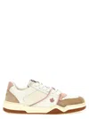 Dsquared2 Textured Leather And Polyamide Sneakers In Multicolor