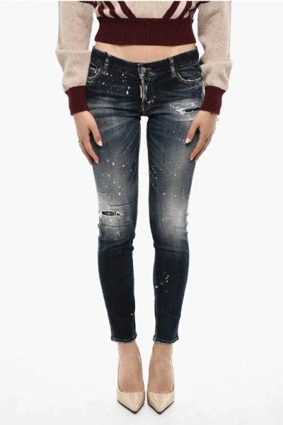 Dsquared2 Splatter Effect Distressed Jeans