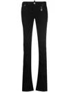 Dsquared2 Split-cuff Flared Jeans In Black