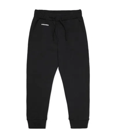 Dsquared2 Sport-print Track Pants In Black