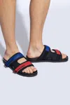 Dsquared2 Sport Tape Flat Slides In Black