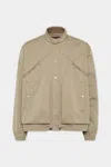 Dsquared2 Zip-pocket Button-fastening Jacket In Brown
