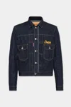 Dsquared2 Rebel Denim Jacket In Blue