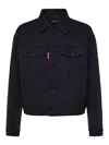 Dsquared2 Button-up Wool Jacket In Blue