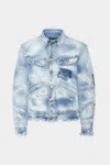 Dsquared2 Distressed Denim Jacket In Multi