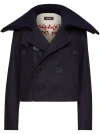 Dsquared2 Double-breasted Sailor Mini Peacoat In Navy Blue