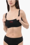 Dsquared2 Sporty Bra With Flocked Logo