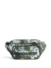 Dsquared2 Spray-paint Belt Bag In Green