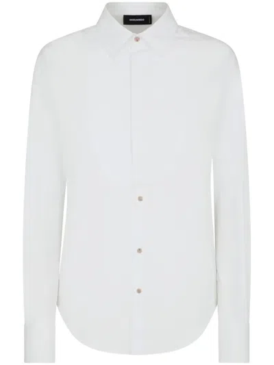 Dsquared2 Hemd Mit Klassischem Kragen In White