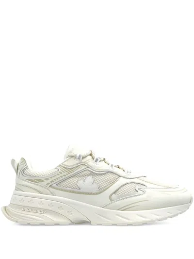 Dsquared2 Sprinter Panelled Sneakers In White