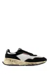 Dsquared2 Leather Sneakers With Chunky Sole And Distressed Finish