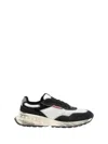 Dsquared2 Leather Sneakers With Chunky Sole And Distressed Finish In White