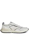Dsquared2 Dynamic Leather Mesh Sneakers In White