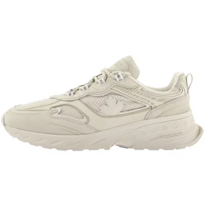 Dsquared2 Sprinter Trainers Cream In Neutral