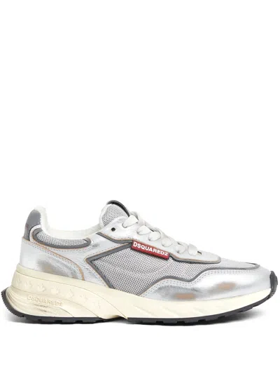 Dsquared2 Sprinters Grey Polyester Sneakers In Gray