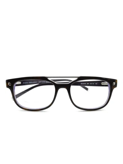 Dsquared2 Square-frame Glasses In Brown