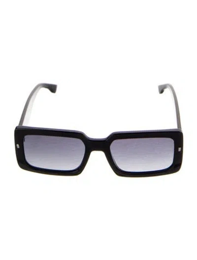 Pre-owned Dsquared2 Square Gradient Sunglasses In Black
