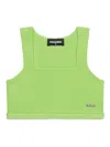 Dsquared2 Square-neck Crop Top In Green