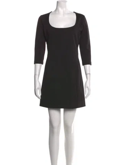 Pre-owned Dsquared2 Square Neckline Mini Dress W/ Tags In Black