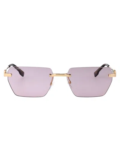 Dsquared2 Gold Pink Metal Sunglasses In Transparent