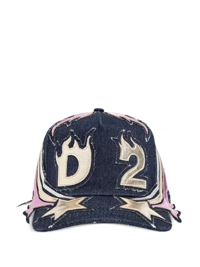 Dsquared2 Star-appliqué Cap In Multi
