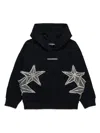 Dsquared2 Star Embellished Long Sleeved Hoodie In Black