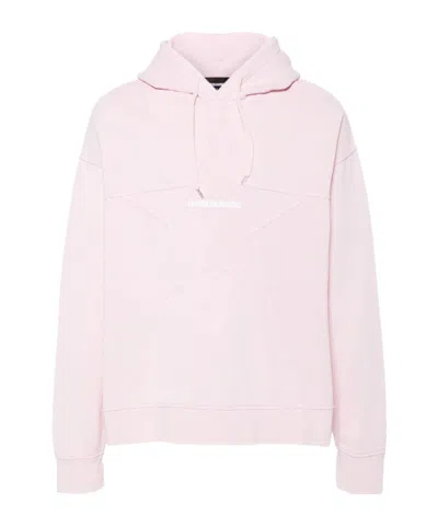 Dsquared2 Star-detail Cotton Hoodie In Pink