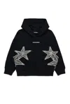 Dsquared2 Star Embellished Long Sleeved Hoodie In Black