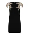 Dsquared2 Star-embellished Strapless Minidress In Black