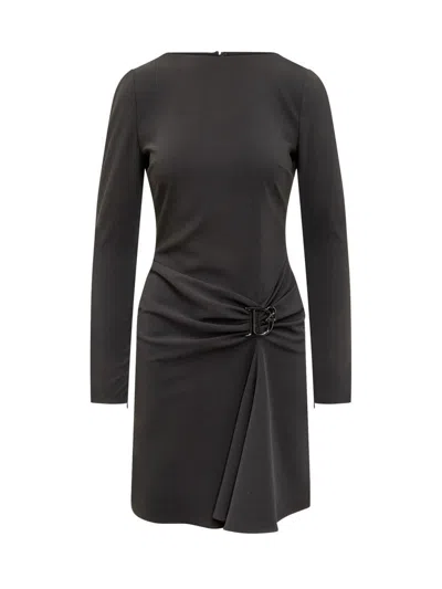 Dsquared2 Statement Dress With Logo In Black