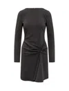 Dsquared2 Statement Dress With Logo In Brown