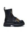 Dsquared2 Anfibi Stringati Statement Con Logo In Black