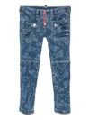 Dsquared2 Statue Of Liberty Printed Skinny Jeans In Blue
