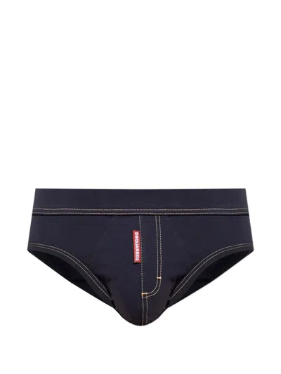 Dsquared2 Stitched Briefs In Blue