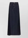 Dsquared2 Stitched Skirt With Pockets And Loops In Blue