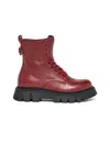 Dsquared2 Stivali Anfibi In Pelle Con Stud D2 In Brown