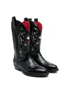 Dsquared2 Leather Boots In Black