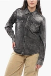 Dsquared2 Stone Washed Denim Policeman Saharan Shirt
