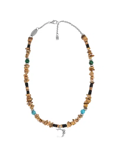 Dsquared2 Stones Pendant Necklace In Multi