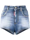 DSQUARED2 STONEWASHED DENIM SHORTS