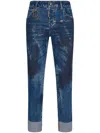Dsquared2 Boston Straight-leg Jeans In Blue