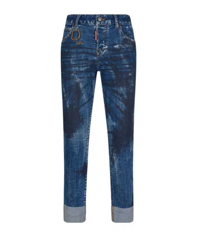 Dsquared2 Boston Straight-leg Jeans In Blue