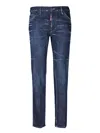 Dsquared2 Bleach-effect Skinny Denim Jeans In Blue