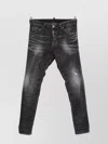 Dsquared2 Straight Fit Trousers With Belt Loops In Black