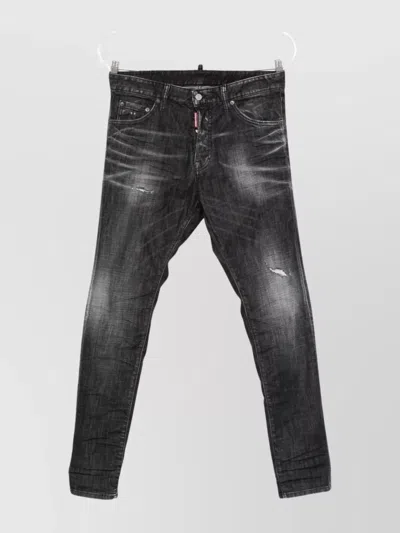 DSQUARED2 STRAIGHT FIT TROUSERS WITH BELT LOOPS