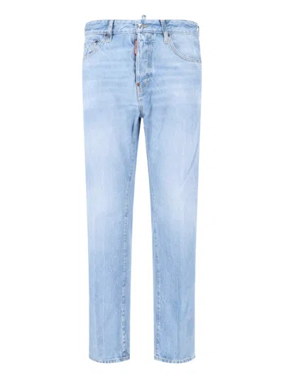 Dsquared2 Straight Jeans In Blue